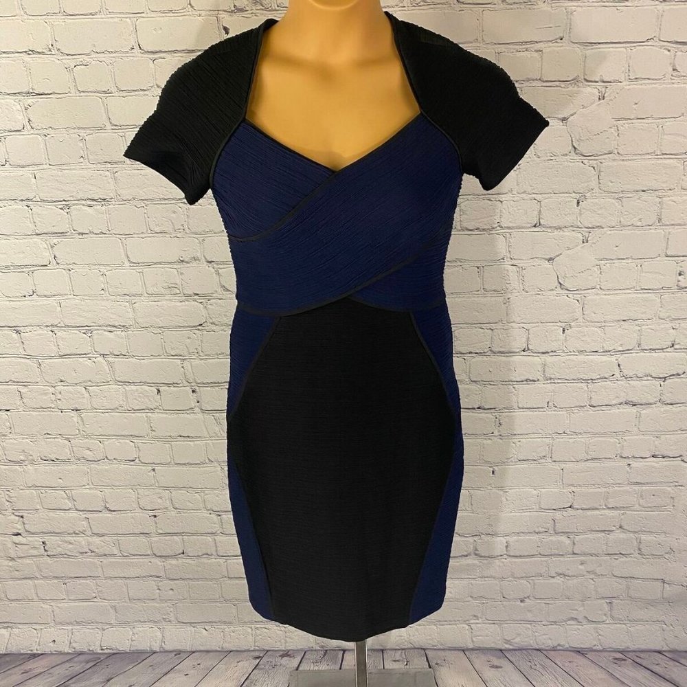 NWT Anthropologie Maeve Colorblock Bodycon Dress - Picture 2 of 8